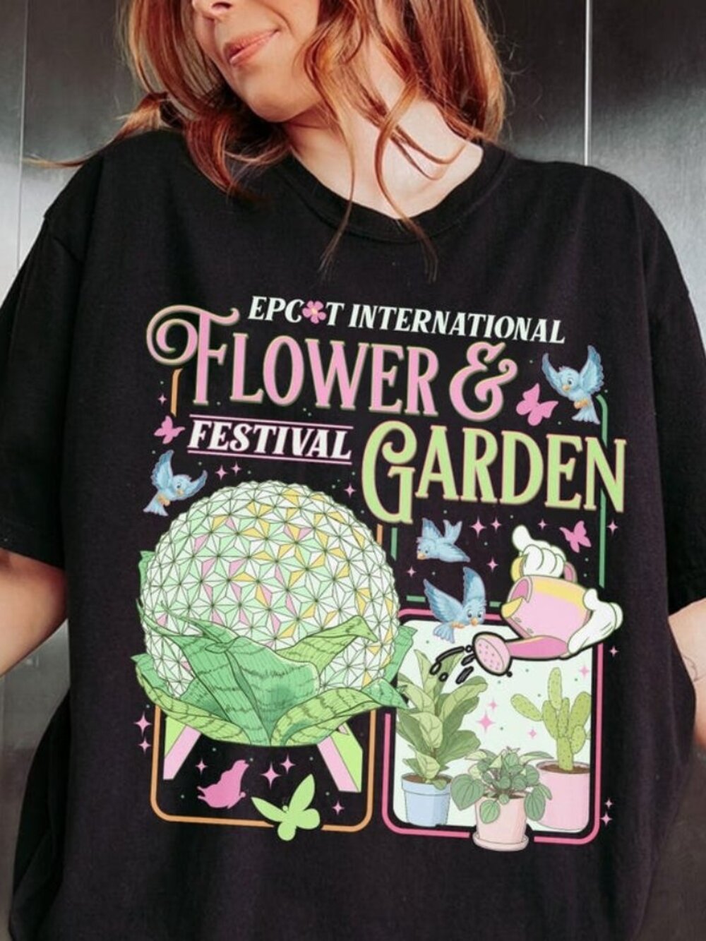 Flower & Garden Festival T-shirt, Theme Park Vacation Tee
